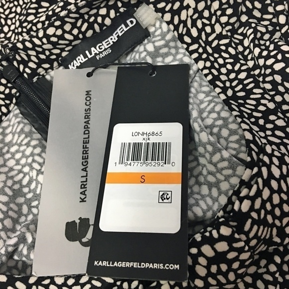 Karl Lagerfeld Paris Magic Eye Bow Top Cap Sleeve - Picture 11 of 14